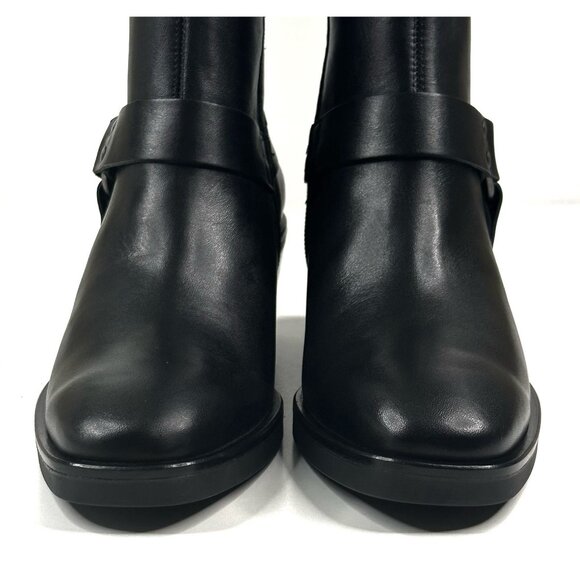 Paul Green West Bootie Black Leather Womens UK 5/US 7.5 Moto-Biker New $499 - Picture 3 of 11